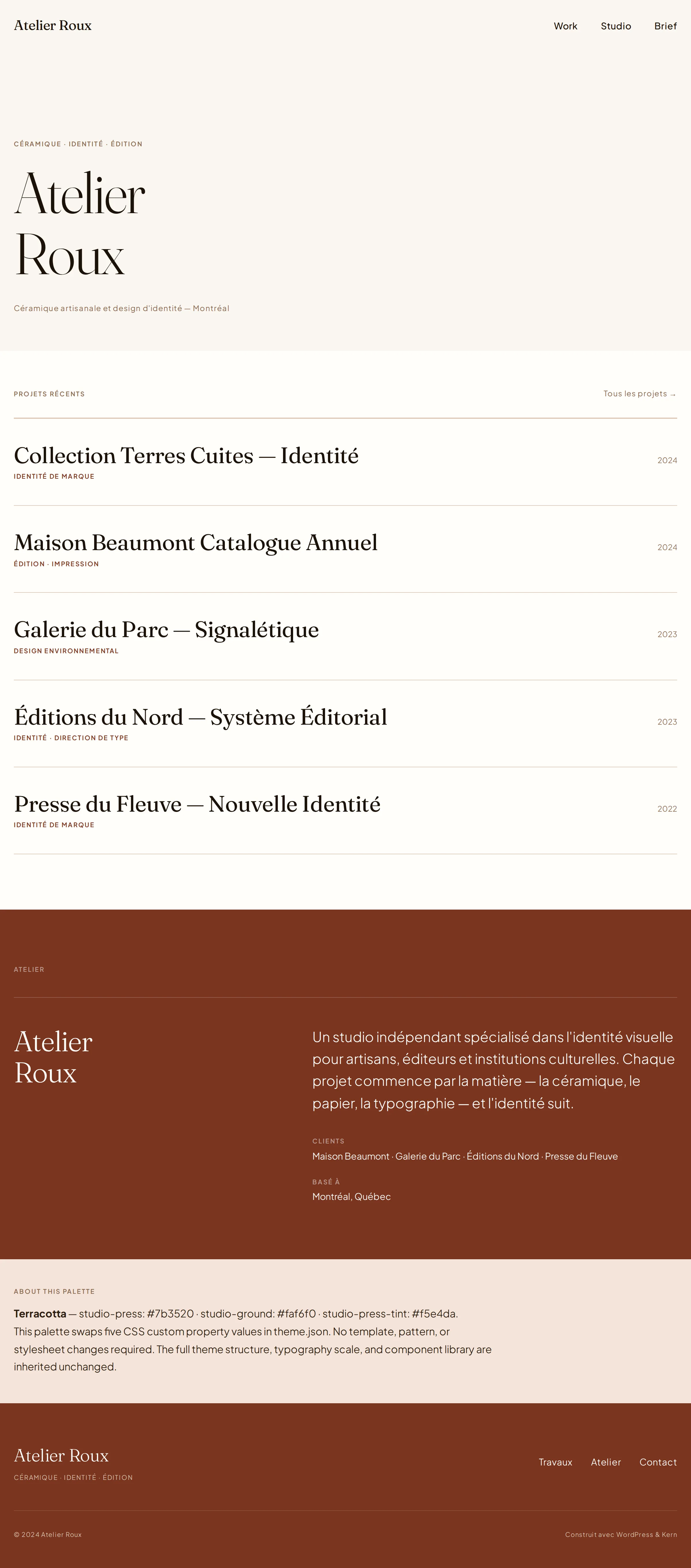 Terracotta preview