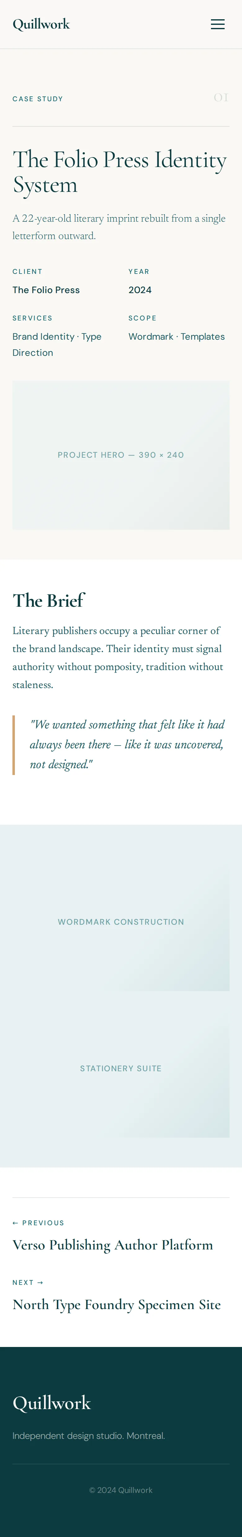 Case Study — 390px preview